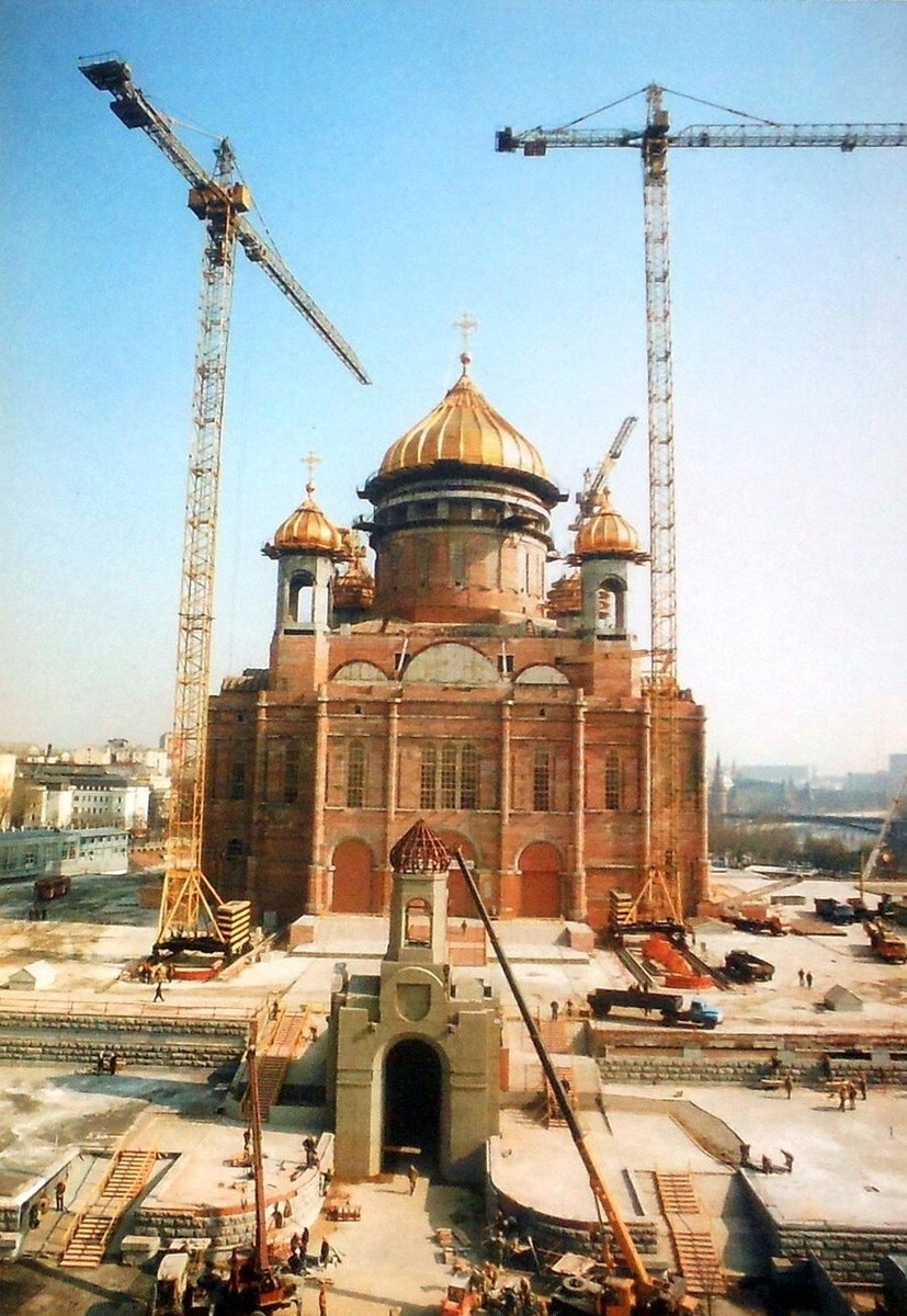 Строительство нового Храма Христа Спасителя
