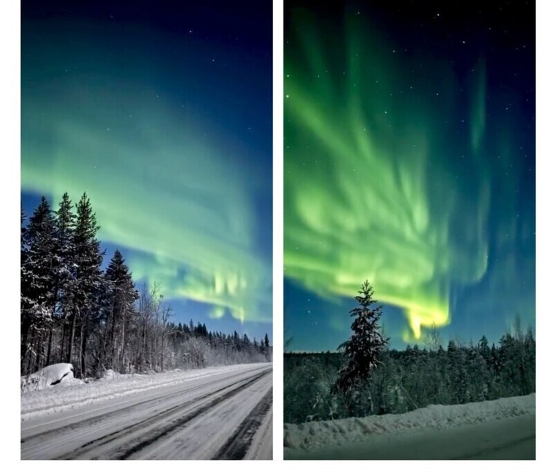 Ночью снова было красивое небо