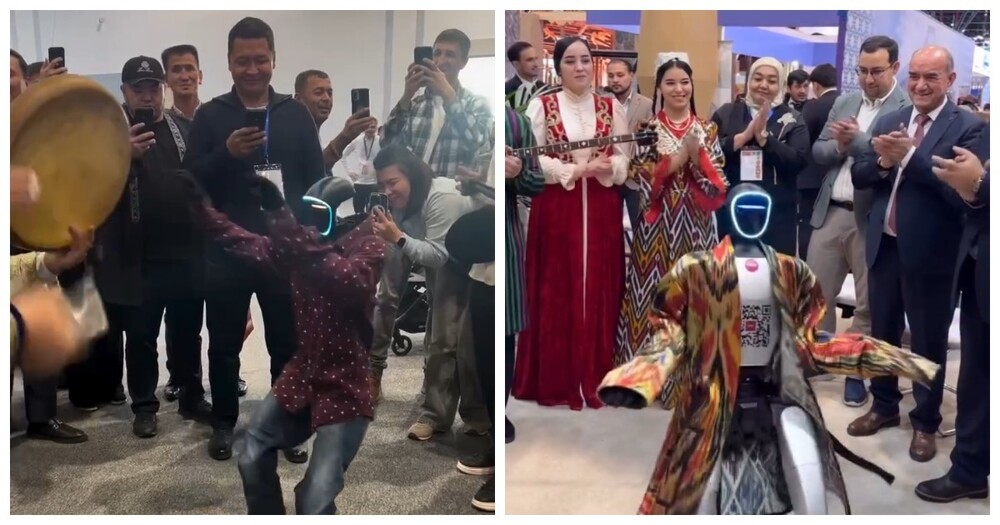 Робот станцевал узбекский танец на туристической ярмарке в Ташкенте