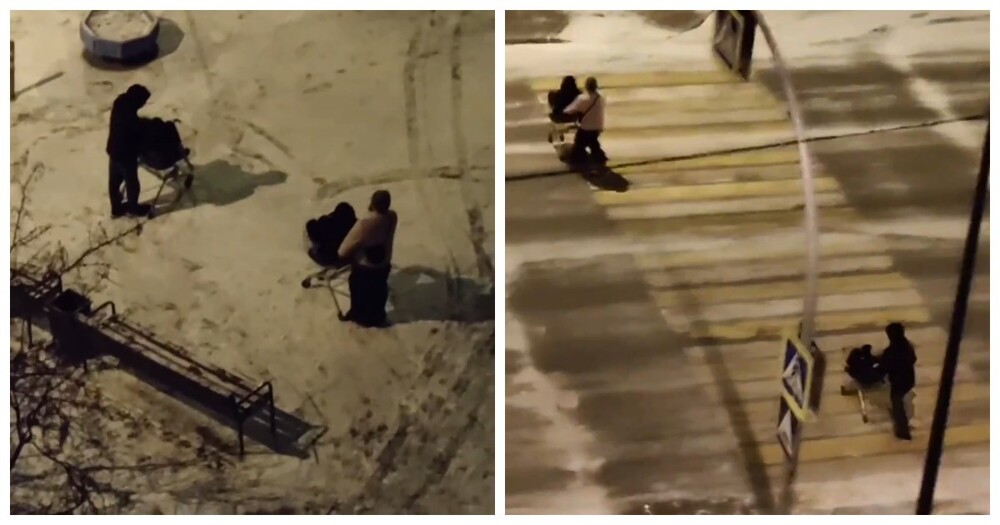 Ночной дрифт на тележках: молодежь Тюмени развлекается по-бюджетному