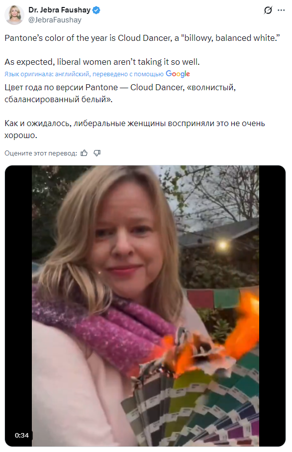 "Они открыто насмехаются над нами": американки обвинили в расизме Институт Pantone из-за выбора цвета 2026 года