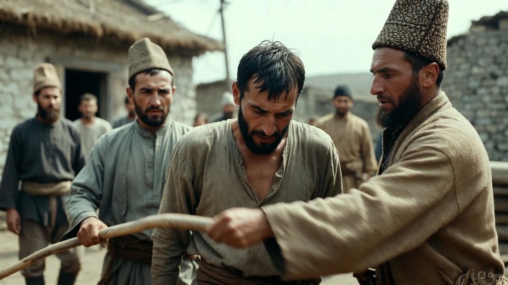 В Ингушетии должника публично отхлестали палкой за долг