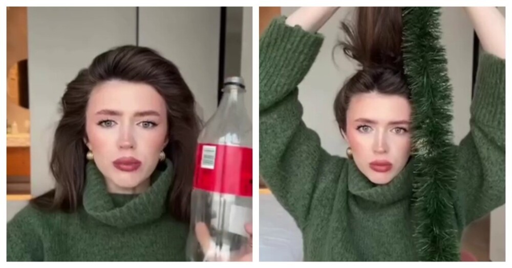 Идея для новогодней причёски