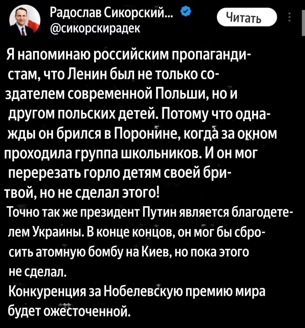 Лишь о политике