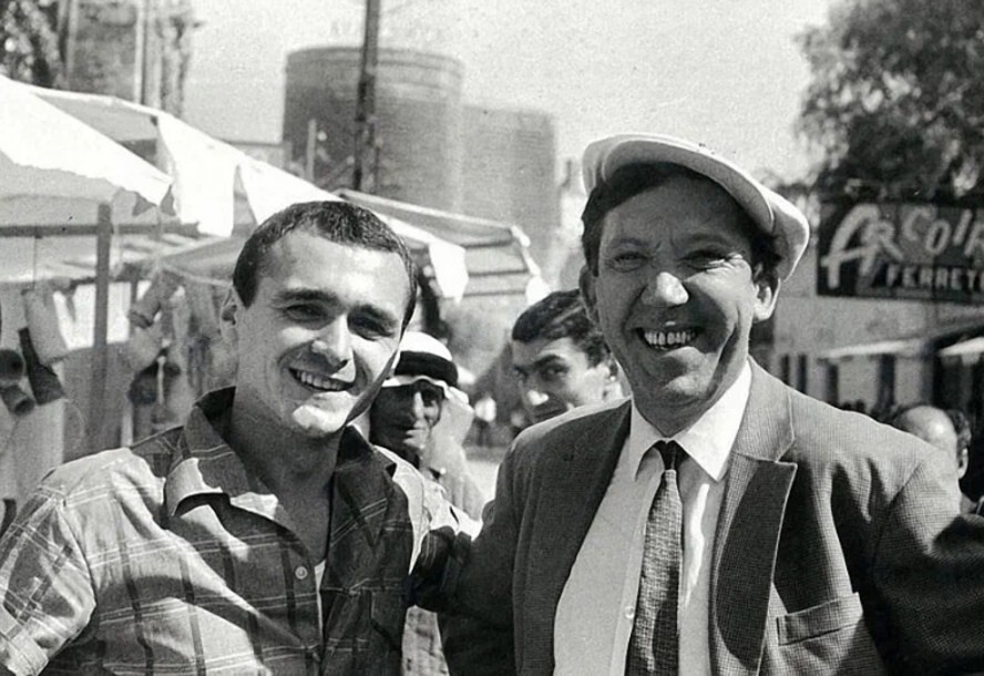 Юрий Никулин на съёмках фильма "Бриллиантовая рука", Баку, 1968 год.