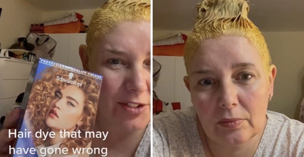 Вместо русого становится желтым