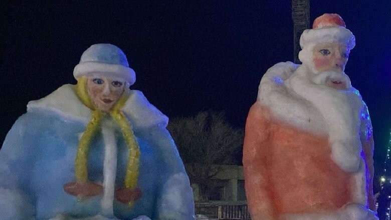 «Смех сквозь слезы» вызвало новогоднее оформление площади в одном из городов Казахстана