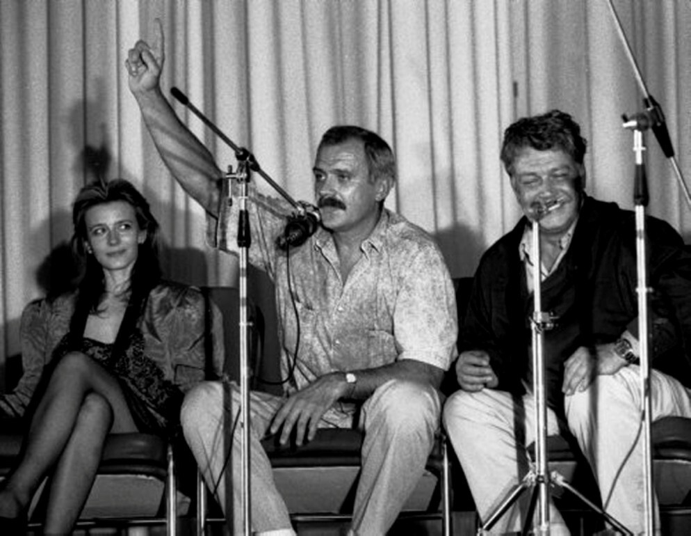 Елена Сафонова, Никита Михалков и Всеволод Ларионов.