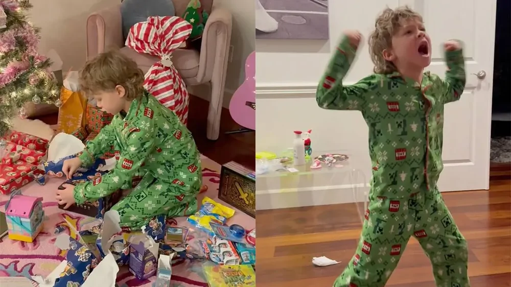 Не все члены семьи были рады тому, что под рождественской елкой оказался дрон