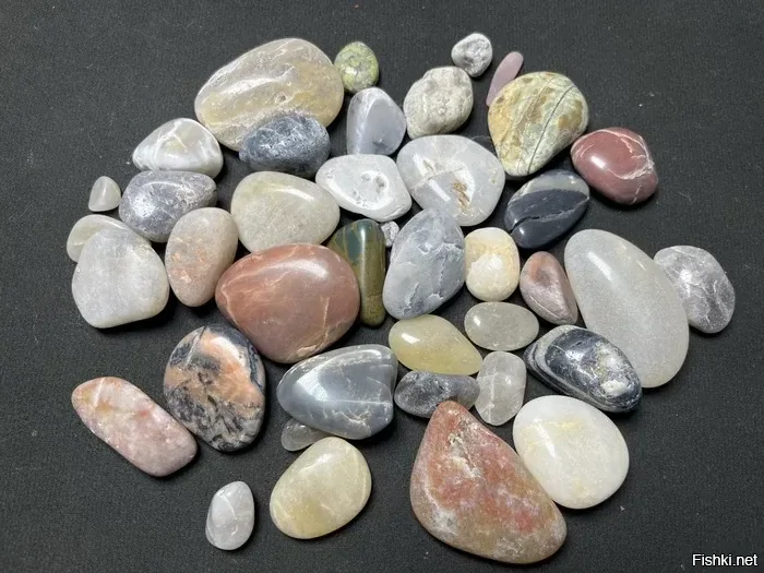 Галтовка речной гальки