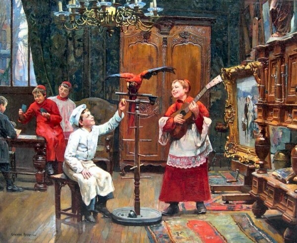 Поль-Шарль Шокарн-Моро. Жанровая живопись