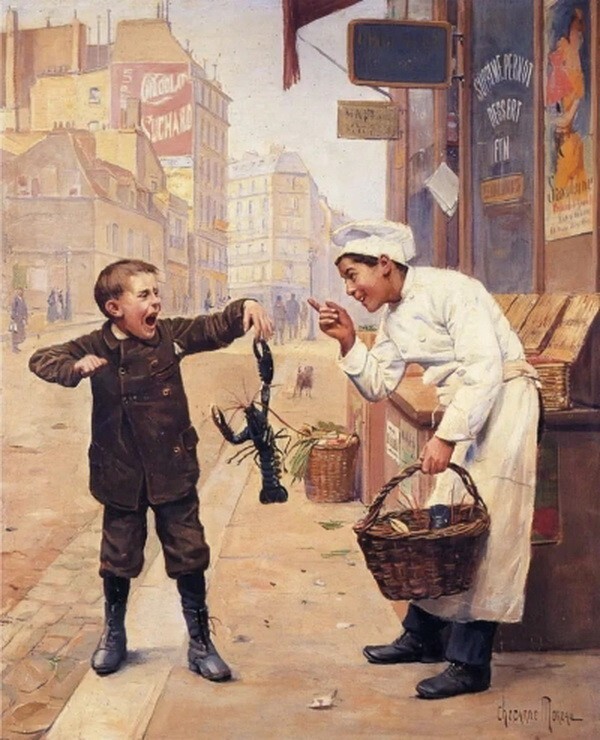 Поль-Шарль Шокарн-Моро. Жанровая живопись