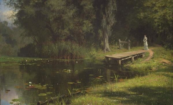 Поленов В. Д. Заросший пруд. 1880