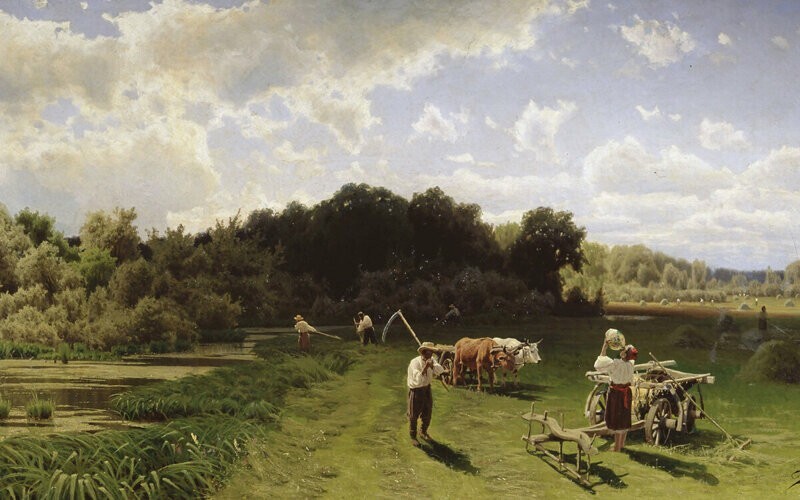 Н. Сергеев «Сенокос» 1887