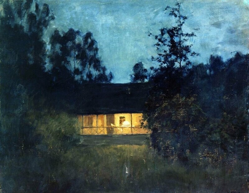 И. Левитан «На даче в сумерки» 1890-е