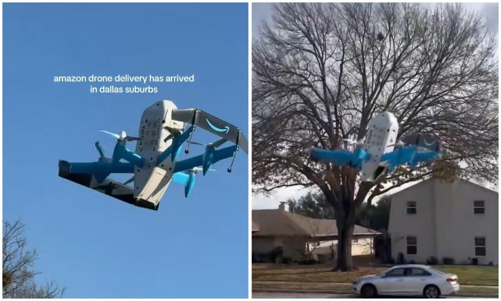 Amazon запустил доставку посылок дронами