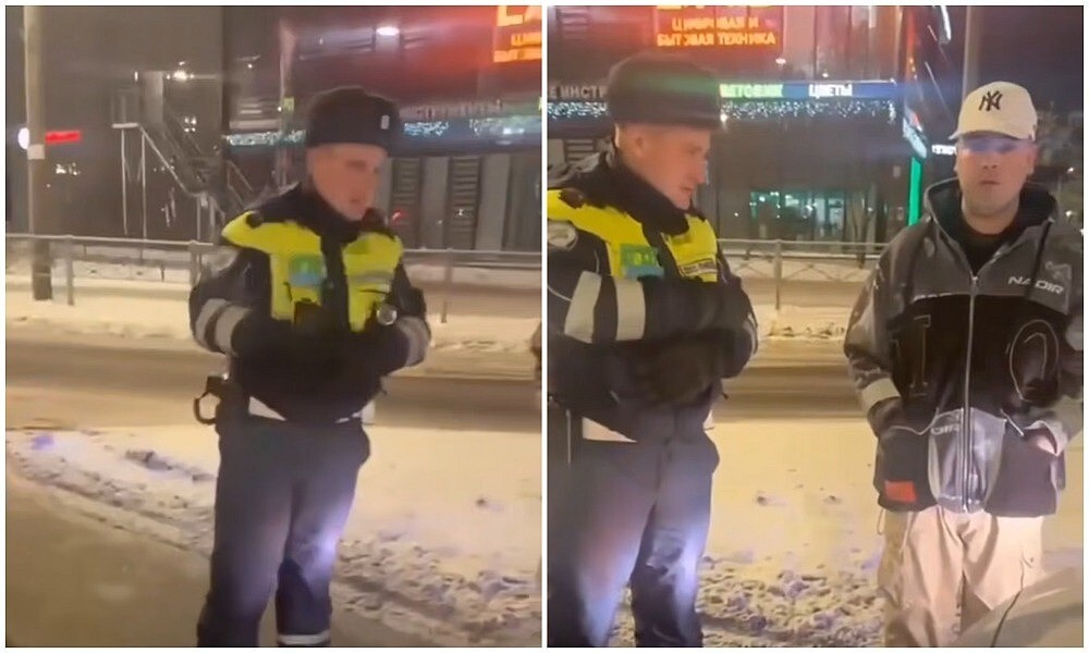 В Петербурге гаишники решили с помощью новогодней хлопушки поздравить пьяного водителя с лишением прав