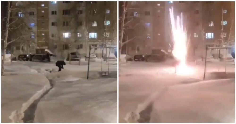 В Когалыме подросток получил травму лица, пытаясь запустить фейерверк