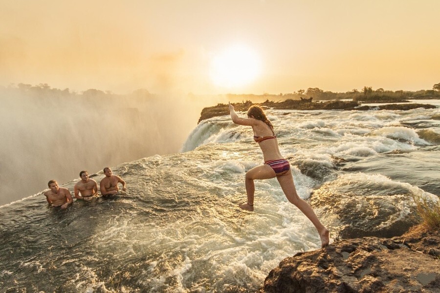 Водопад Виктория. MichaelBaynesPhotography. Прыжок в купель Дьявола