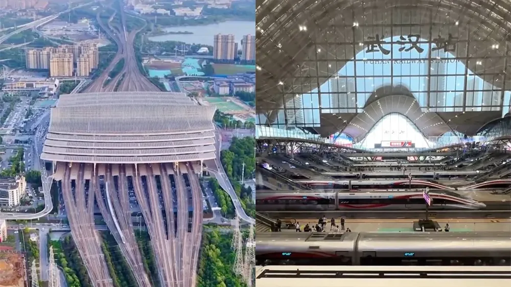 Железнодорожный вокзал Уханя: один из крупнейших транспортных узлов Азии