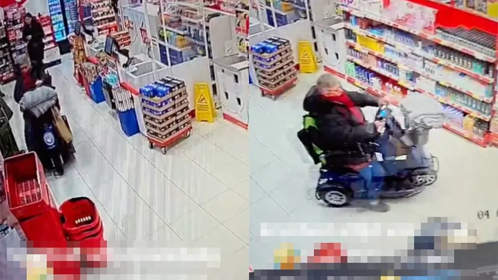 Электроскутер вышел из-под контроля