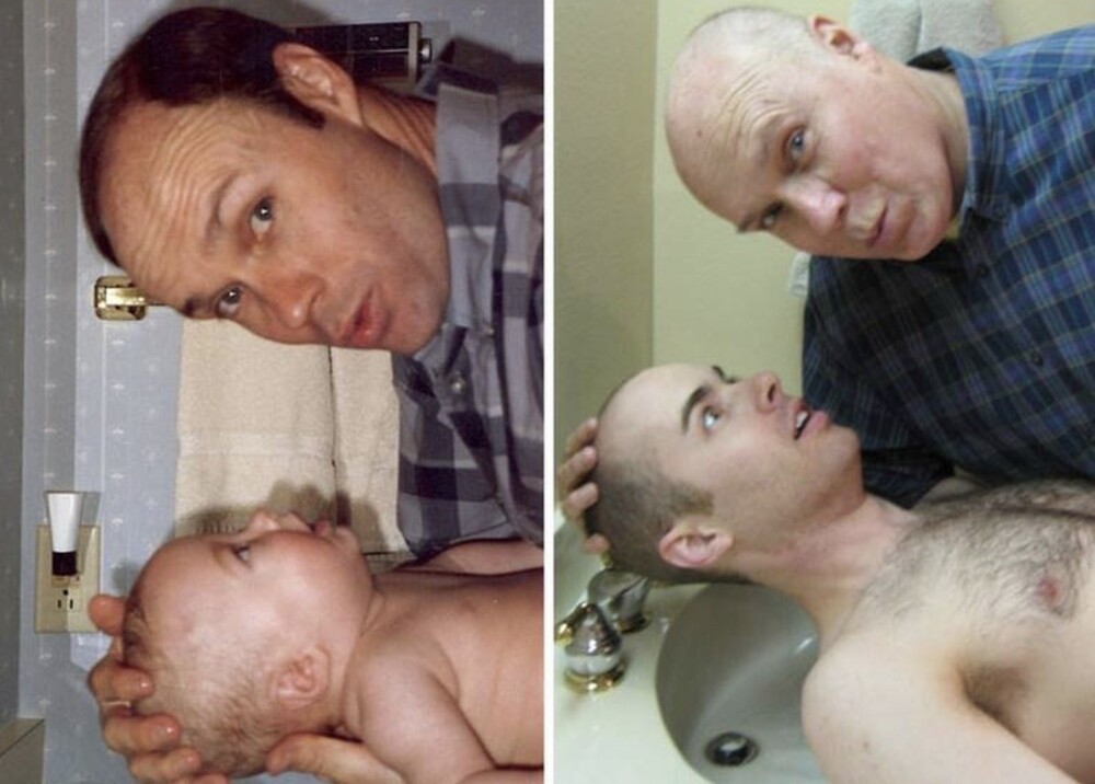 30+ примеров народного развлечения — уже взрослыми воссоздавать старые детские фото