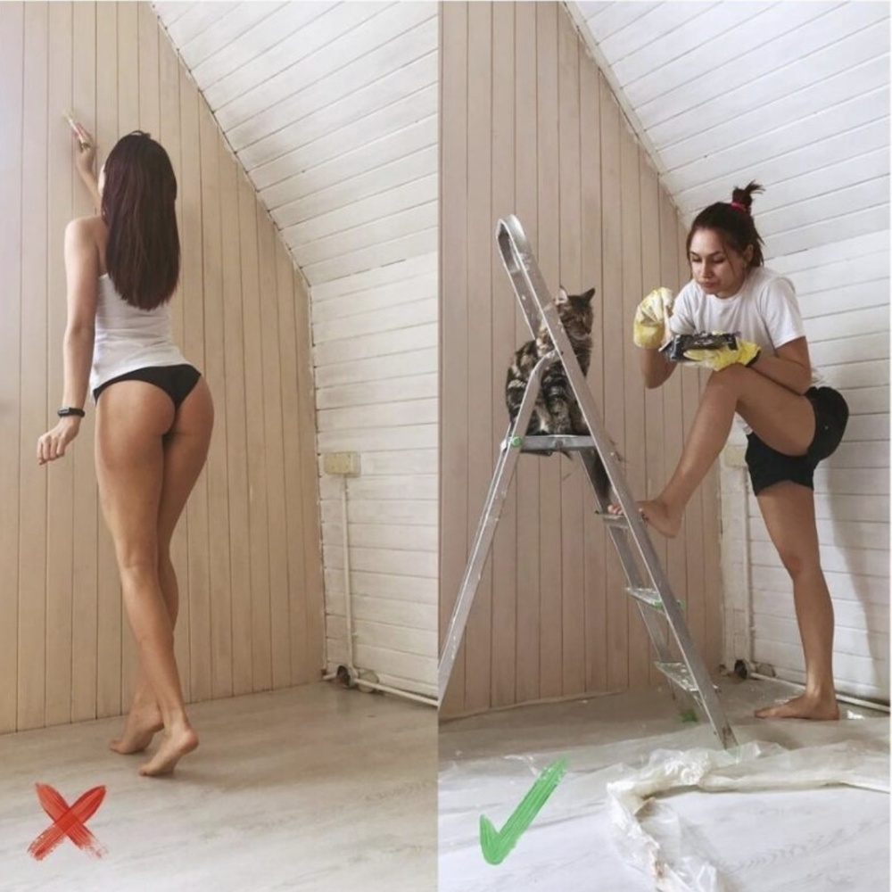 15 фотографий ремонта квартир, когда им занимается прекрасная половина человечества