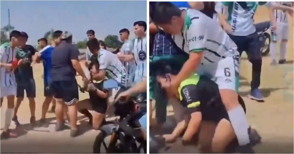 Судью жестоко избили после матча в Аргентине: нападение попало на видео