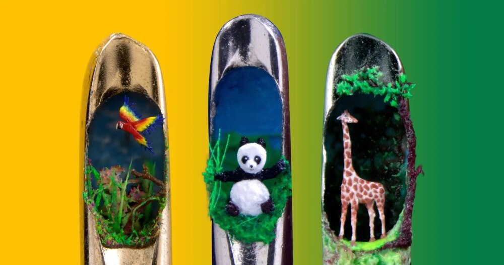 Британец создаёт миниатюрные картины и скульптуры