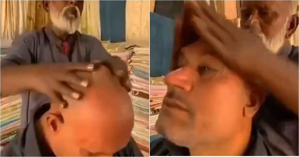 В Индии стал популярен необычный вид массажа головы