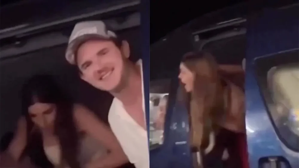 Девушка едва не получила травму из‑за резко захлопнутой двери микроавтобуса