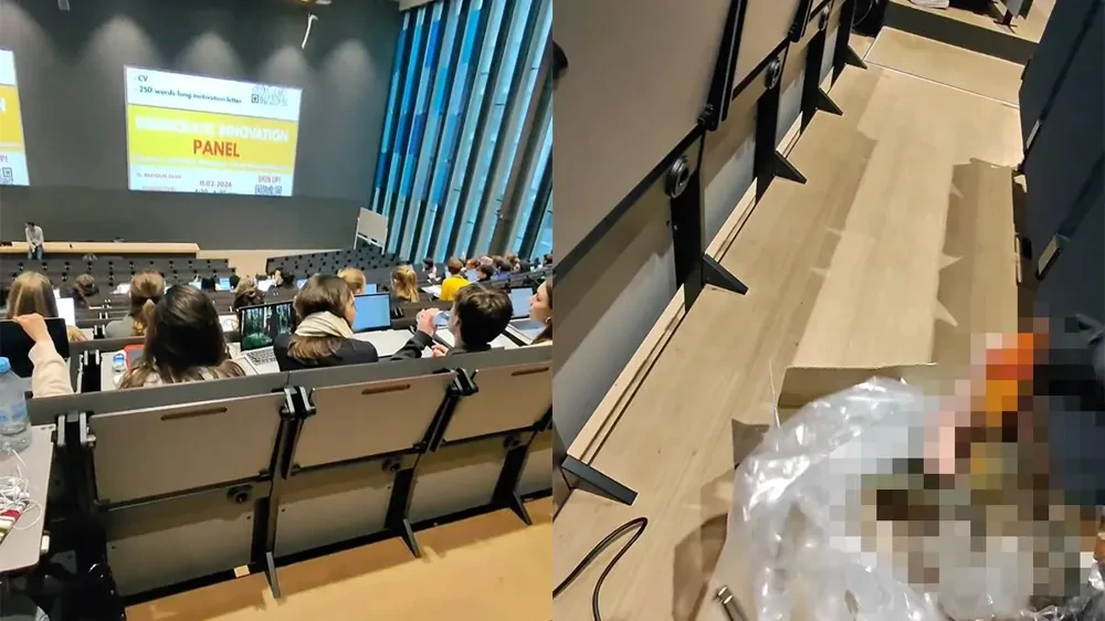 Студент принес живого лобстера на лекцию и сварил его прямо в аудитории