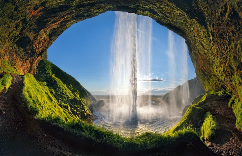 Водопад Сельяландфосс, Исландия. Фото-Mike Reyfman