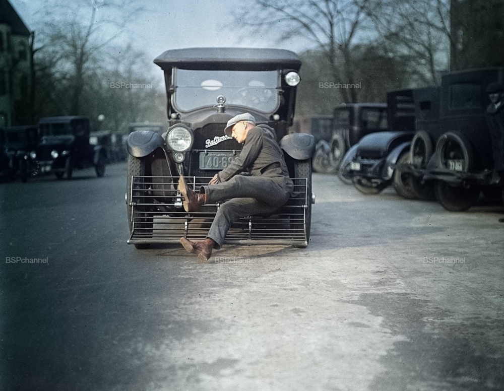 Демонстрация безопасности для пешеходов Вашингтон 1924 год