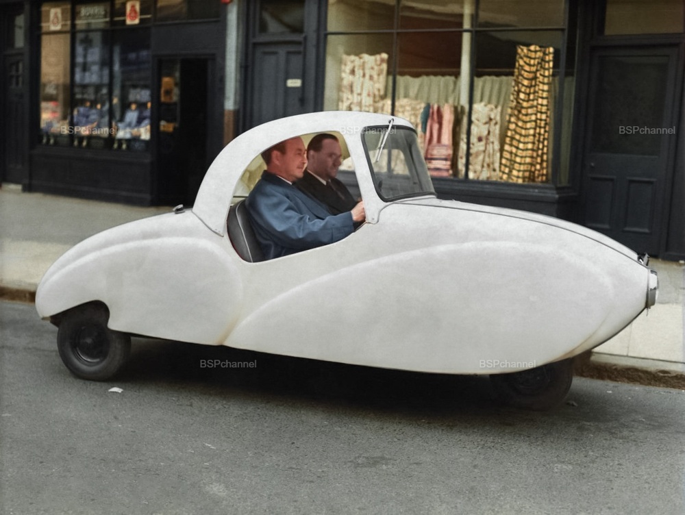 Испытание автомобиля Clipper Лондон 1954 год