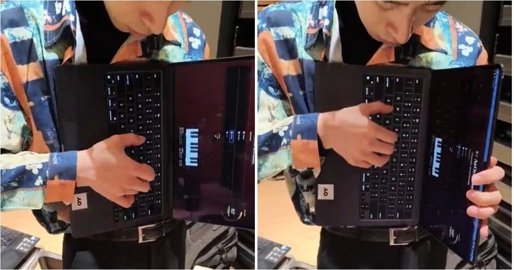 Японец превратил MacBook в аккордеон