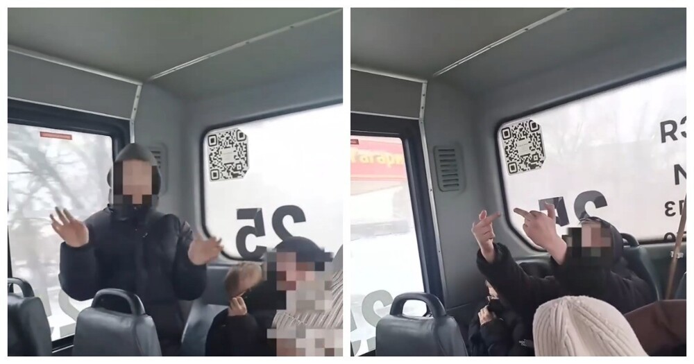 Хамское поведение школьников в маршрутке