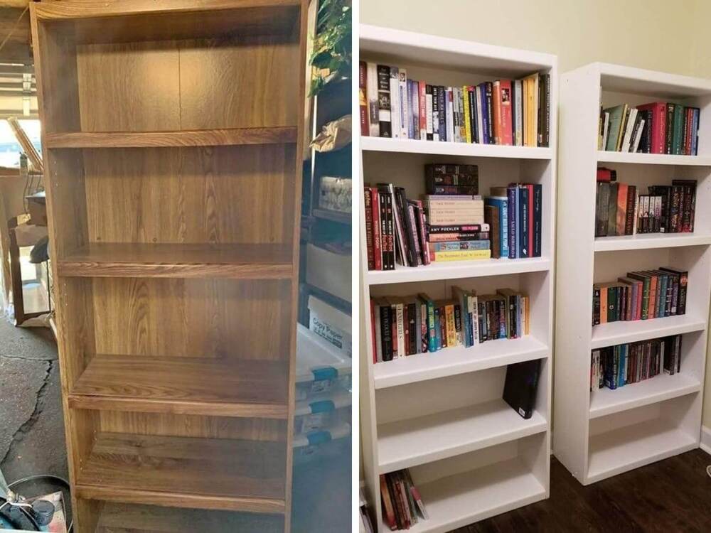 Я хотел, чтобы книжные полки были белыми