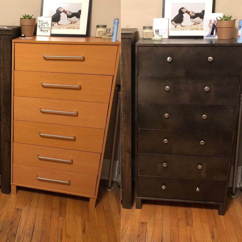 Я впервые перекрашивала мебель и очень довольна тем, как всё получилось