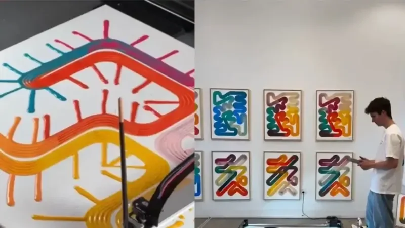 Картины робота-художника