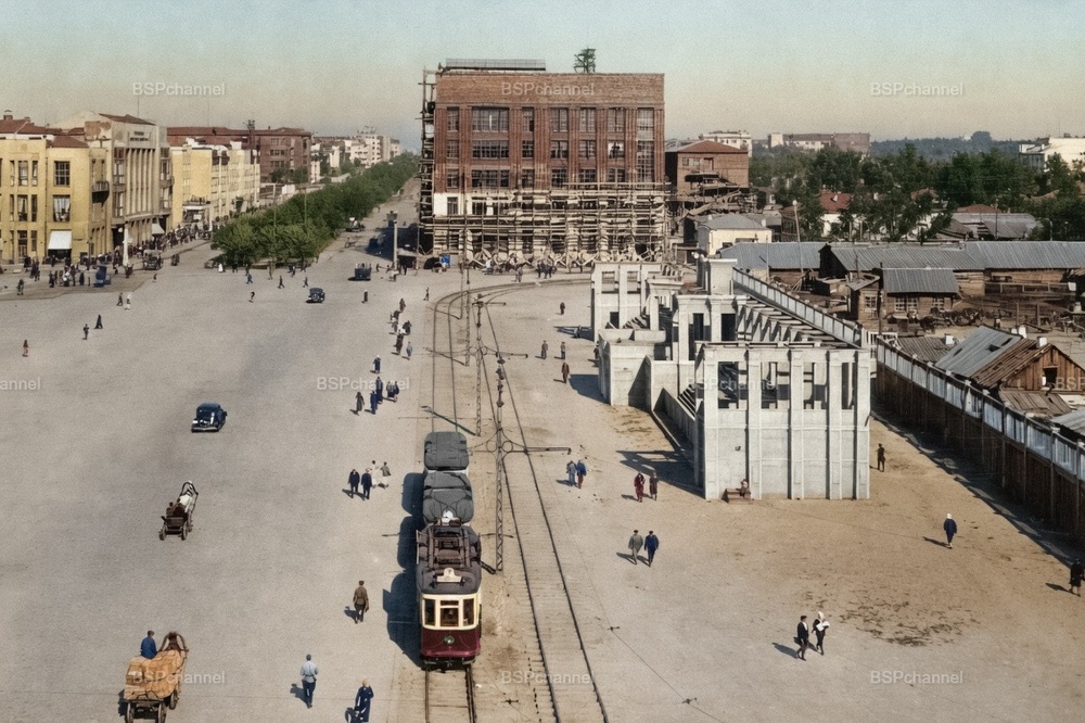 Площадь Сталина в Новосибирске, 1935-37