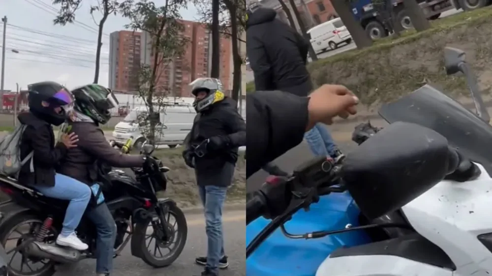 Мотоциклист решил выиграть конфликт с помощью электрошокера — но карма настигла его через секунды