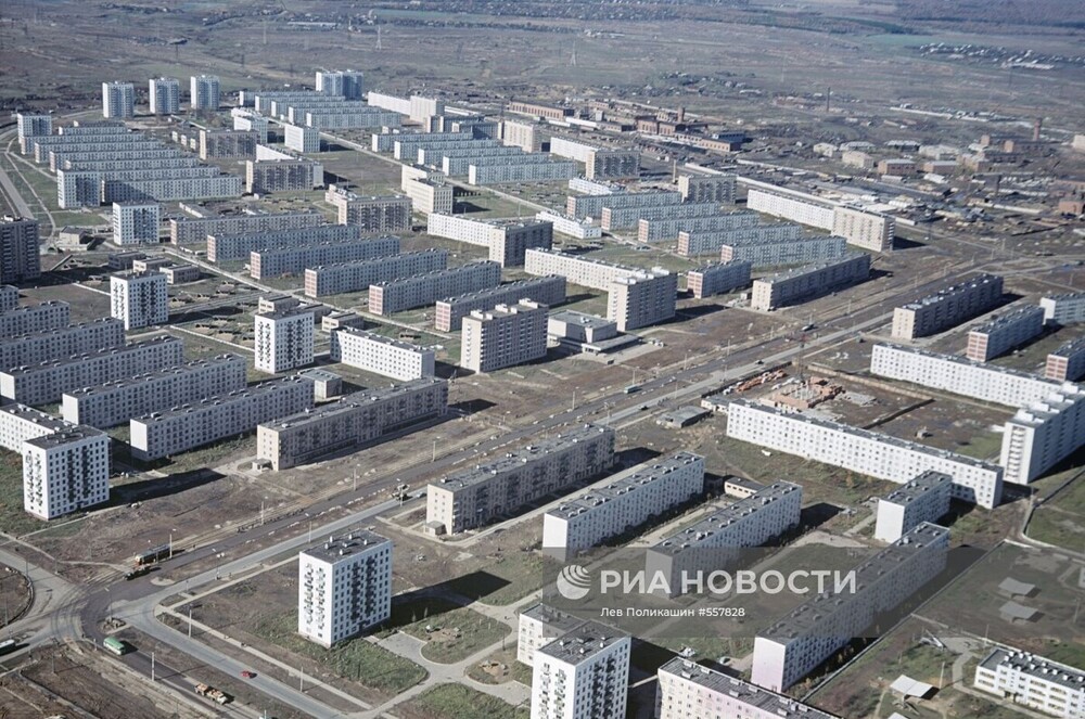 Новые район столицы. Вид на Медведково с вертолёта.