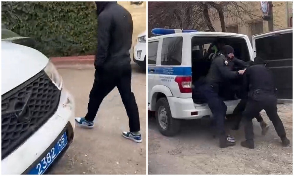 В Хасавюрте силовики эффектно задержали дагестанцев, которые разъезжали на машине без водительских прав