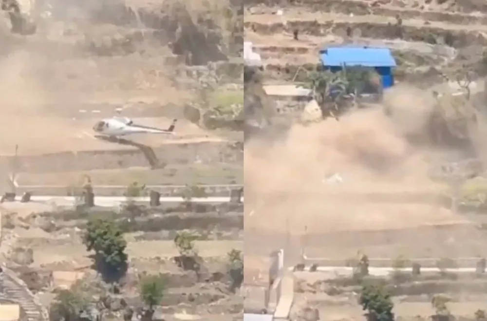 В Непале вертолёт разбился при приземлении