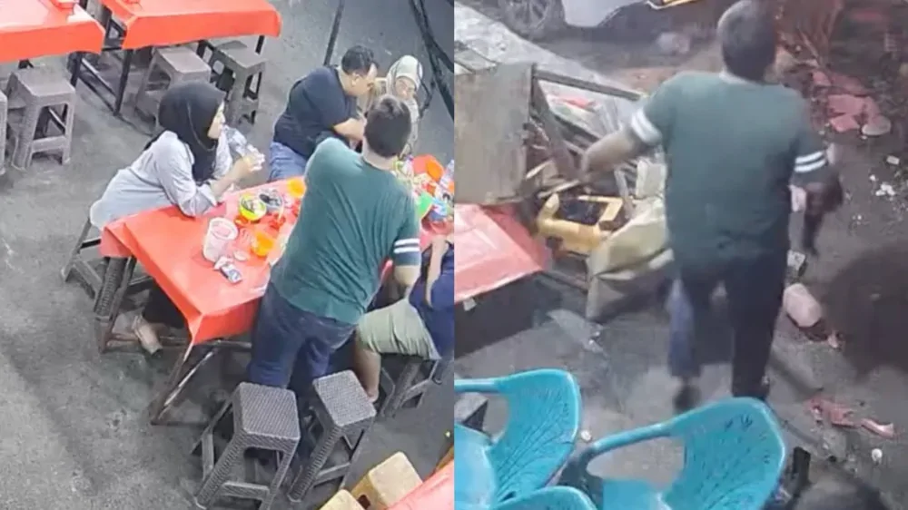 Автомобиль влетел в ночной рынок в Индонезии: пострадали люди