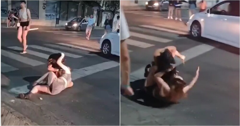 В Аргентине женщины устроили драку с  ножницами из-за мужчины
