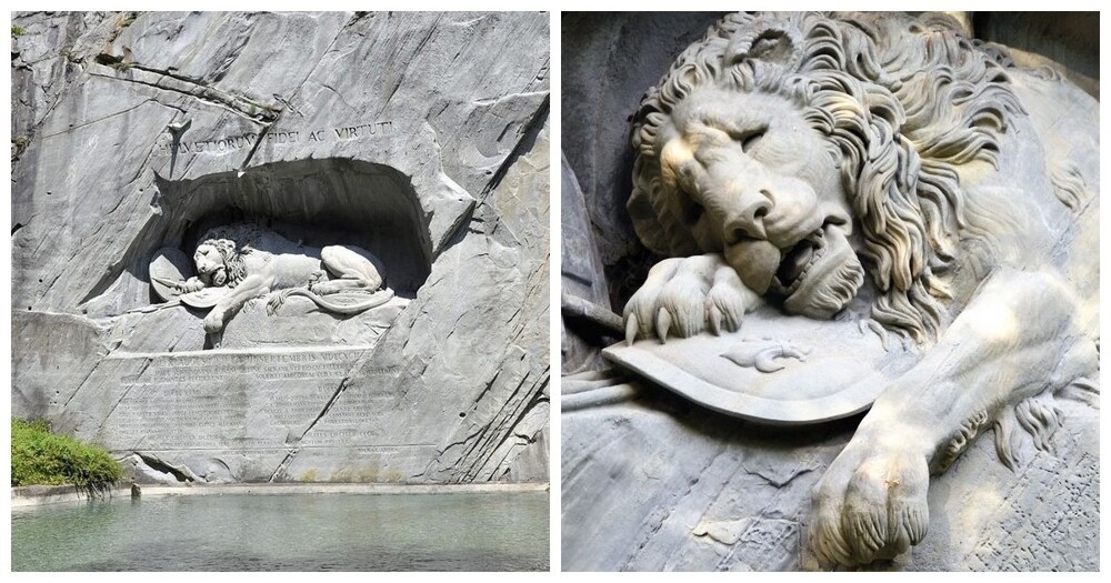 Люцернский лев: свинская шутка обманутого скульптора