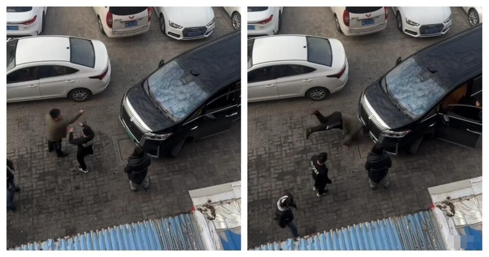 Китаец бился головой о машину до потери сознания