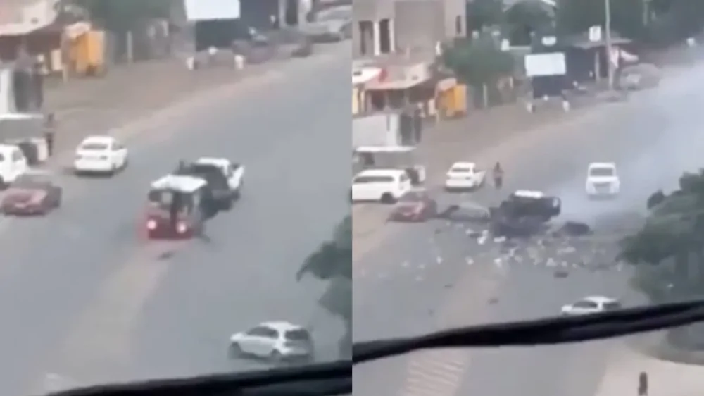 Ограбление как в фильме: фургон с деньгами взлетел на воздух, грабители скрылись с добычей